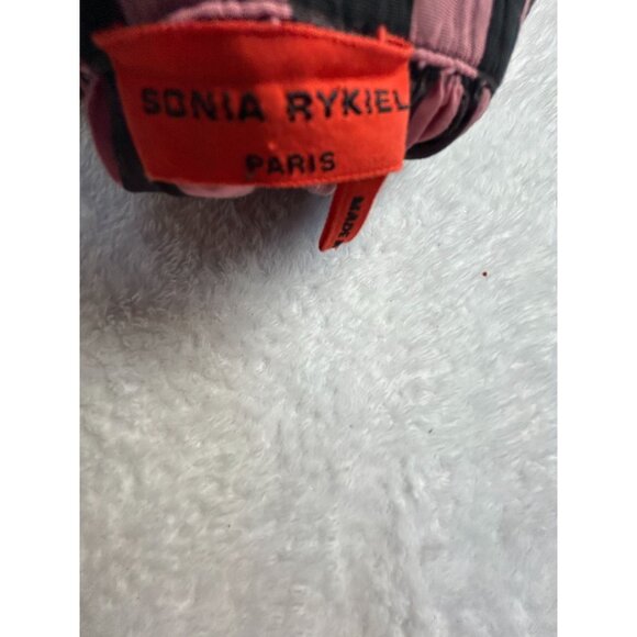 Sonia Rykiel Paris Womens Pink Black Checkered Button-Front Mini Skirt Size 10A - Picture 3 of 9